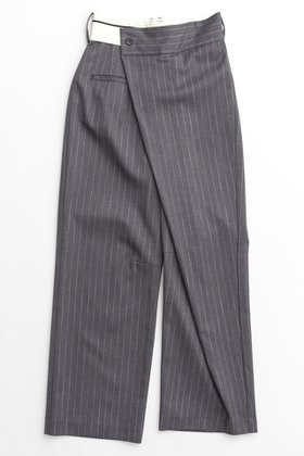 【メゾンスペシャル/MAISON SPECIAL】のAsymmetry Cocoon Pants/アシンメトリーコクーンパンツ 人気、トレンドファッション・服の通販 founy(ファニー) ファッション Fashion レディースファッション Fashion for Women パンツ Pants & Trousers おすすめ Recommended / Our Picks アシンメトリー Asymmetrical Style クール Cool, Chic シンプル Simple, Minimal ストライプ Stripe, Striped Pattern ベーシック Basic, Essential ワイド Wide, Wide Fit エレガント 上品 Elegant |ID:prp329100004158449