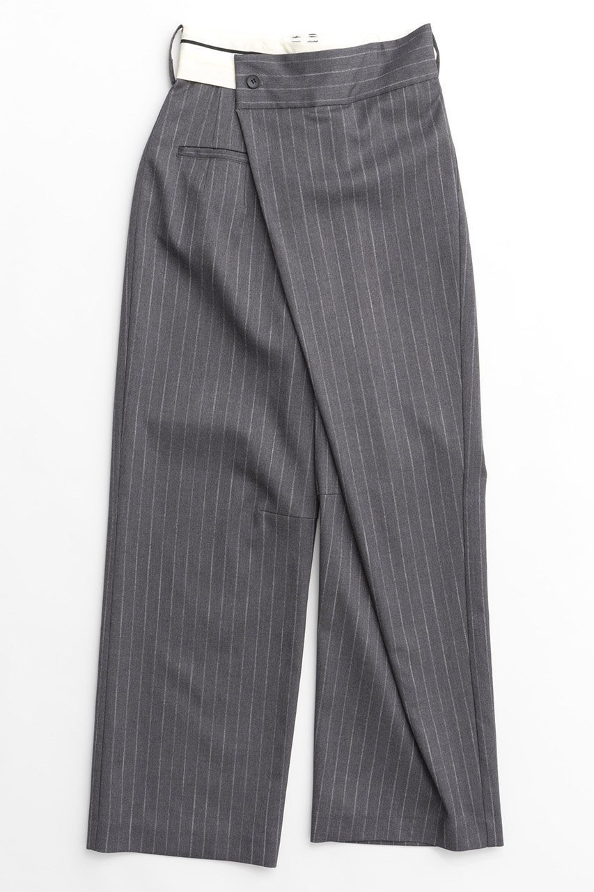 【メゾンスペシャル/MAISON SPECIAL】のAsymmetry Cocoon Pants/アシンメトリーコクーンパンツ 人気、トレンドファッション・服の通販 founy(ファニー) 　ファッション　Fashion　レディースファッション　Fashion for Women　パンツ　Pants & Trousers　おすすめ　Recommended / Our Picks　アシンメトリー　Asymmetrical Style　クール　Cool, Chic　シンプル　Simple, Minimal　ストライプ　Stripe, Striped Pattern　ベーシック　Basic, Essential　ワイド　Wide, Wide Fit　エレガント 上品　Elegant　 other-1|ID: prp329100004158449 ipo3291000000032926488