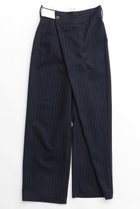 【メゾンスペシャル/MAISON SPECIAL】のAsymmetry Cocoon Pants/アシンメトリーコクーンパンツ 人気、トレンドファッション・服の通販 founy(ファニー) ファッション Fashion レディースファッション Fashion for Women パンツ Pants & Trousers おすすめ Recommended / Our Picks アシンメトリー Asymmetrical Style クール Cool, Chic シンプル Simple, Minimal ストライプ Stripe, Striped Pattern ベーシック Basic, Essential ワイド Wide, Wide Fit エレガント 上品 Elegant thumbnail NVY(ネイビー)|ID: prp329100004158449 ipo3291000000032926506