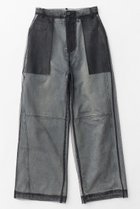 【メゾンスペシャル/MAISON SPECIAL】のTulle Layer Denim Pants/チュールレイヤーデニム 人気、トレンドファッション・服の通販 founy(ファニー) ファッション Fashion レディースファッション WOMEN パンツ Pants デニムパンツ Denim Pants シンプル Simple ストレート Straight チュール Tulle ツイル Twill デニム Denim トレンド Trend プリント Print ワイド Wide NEW・新作・新着・新入荷 New Arrivals thumbnail BLU(ブルー)|ID: prp329100004158450 ipo3291000000028684471