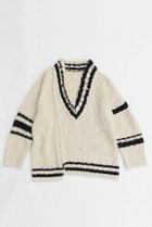 【メゾンスペシャル/MAISON SPECIAL】のTilden Oversize Knit Tops/チルデンオーバーニット O.WHT(オフホワイト)|ID:prp329100004158459