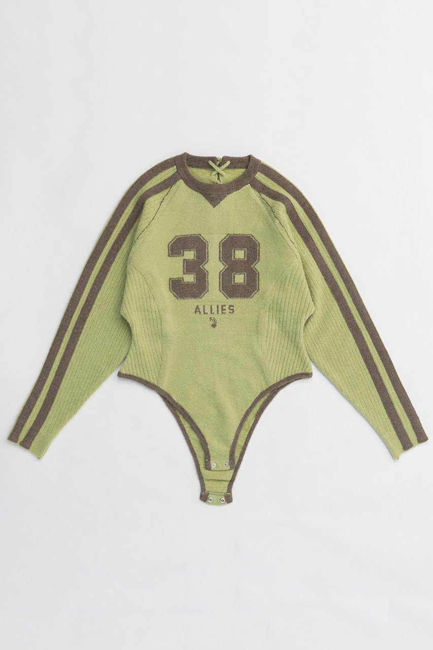 【メゾンスペシャル/MAISON SPECIAL】のNumbering Knit Body Suit/ナンバリングニットボディスーツ インテリア・キッズ・メンズ・レディースファッション・服の通販 founy(ファニー) 　ファッション　Fashion　レディースファッション　WOMEN　トップス・カットソー　Tops/Tshirt　ニット　Knit Tops　プルオーバー　Pullover　スーツ　Suit　レース　Race　NEW・新作・新着・新入荷　New Arrivals　LIME(ライム)|ID: prp329100004158460 ipo3291000000028684511