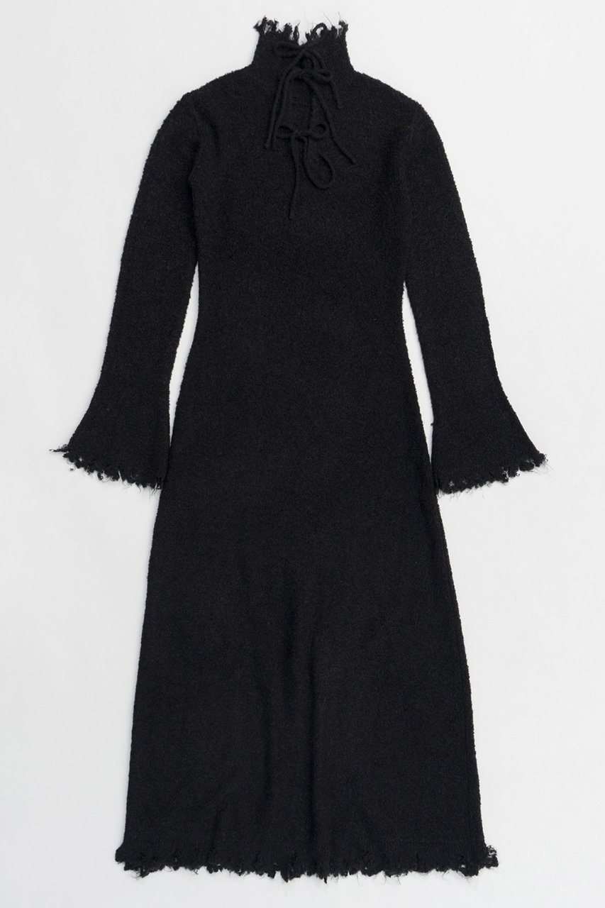 【メゾンスペシャル/MAISON SPECIAL】のRibbon Detail Scrub Fabric Maxidresses/リボンスクラブワンピース 人気、トレンドファッション・服の通販 founy(ファニー) 　ファッション　Fashion　レディースファッション　Fashion for Women　ワンピース　Dresses　フォーマル・パーティードレス・結婚式用ドレス　Elegant & Casual Dresses　チュニック　Tunic Tops & Dresses　スタンド　Stand Collar, Upright Stand　ダウン　Down, Puffer　ダメージ　Distressed, Destroyed　チュニック　Tunic, Long Top　デニム　Denim, Jeans Material　トレンド　Trend, Trending Now　マキシ　Maxi, Full Length　リボン　Ribbon, Bow　ロング　Long, Long-Length　 other-1|ID: prp329100004158462 ipo3291000000032890714