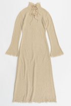 【メゾンスペシャル/MAISON SPECIAL】のRibbon Detail Scrub Fabric Maxidresses/リボンスクラブワンピース BGE(ベージュ)|ID: prp329100004158462 ipo3291000000032890726