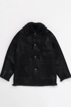 【メゾンスペシャル/MAISON SPECIAL】のReversible faux Leather Mouton Blouson/リバーシブルフェイクレザームートンブルゾン BLK(ブラック)|ID: prp329100004158465 ipo3291000000036758824