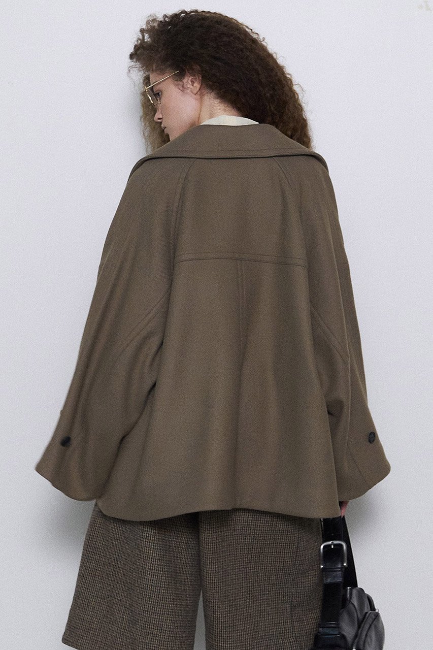 【メゾンスペシャル/MAISON SPECIAL】のPoncho Coat/ポンチョコート 人気、トレンドファッション・服の通販 founy(ファニー) 　ファッション　Fashion　レディースファッション　WOMEN　アウター　Coat Outerwear　コート　Coats　ポンチョ　Ponchos　イタリア　Italy　カシミヤ　Cashmere　ショート　Short　トレンド　Trend　フラップ　Flap　ポンチョ　Poncho　ミドル　Middle　無地　Plain Color　エレガント 上品　Elegant　other-4|ID: prp329100004158467 ipo3291000000031399137