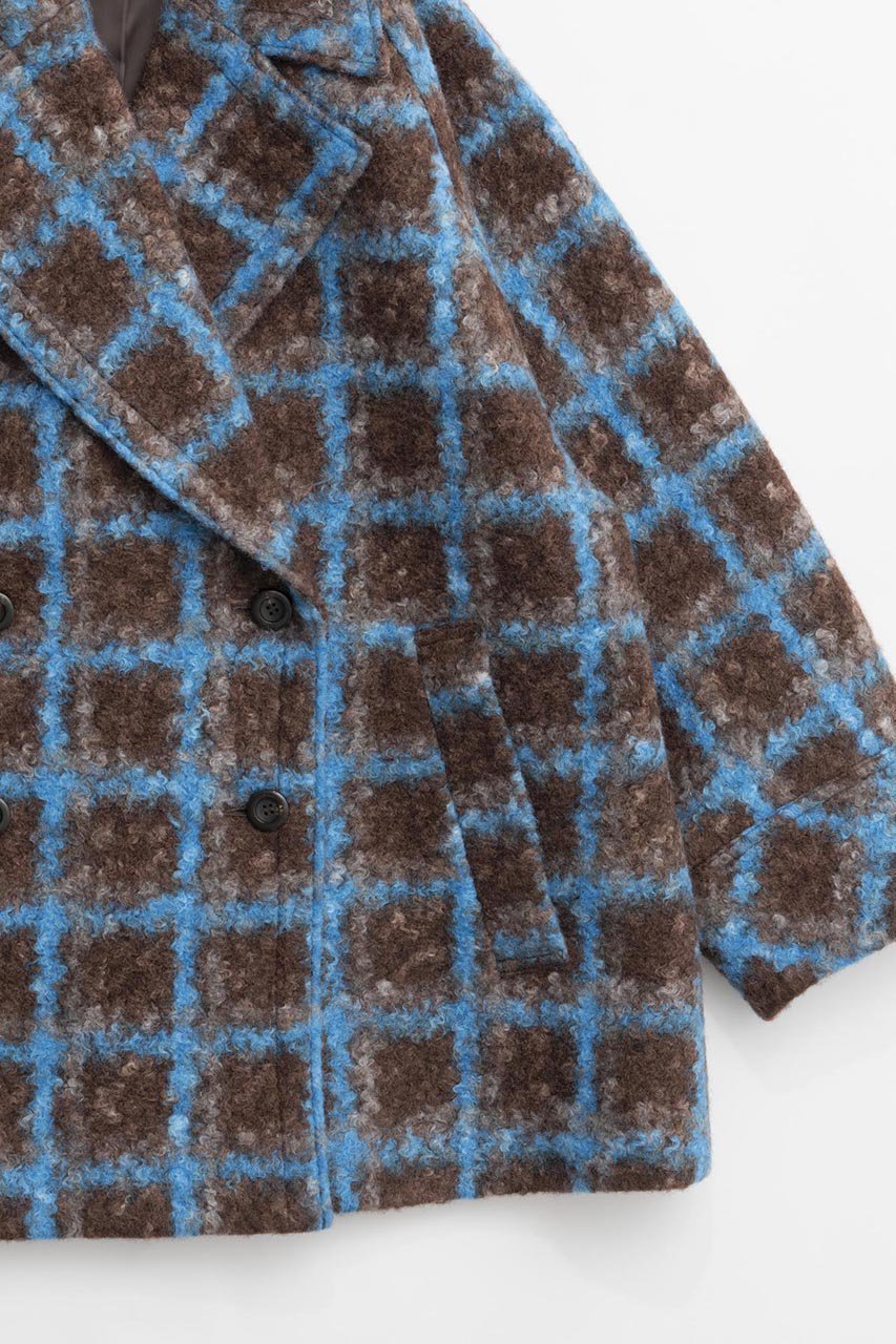 【メゾンスペシャル/MAISON SPECIAL】のCheckered Over Silhouette Middle Coat/チェックオーバーミドルコート 人気、トレンドファッション・服の通販 founy(ファニー) 　ファッション　Fashion　レディースファッション　WOMEN　アウター　Coat Outerwear　コート　Coats　クラシック　Classic　チェック　Check　トレンド　Trend　ミドル　Middle　ロング　Long　定番　Standard　other-4|ID: prp329100004158468 ipo3291000000031399152