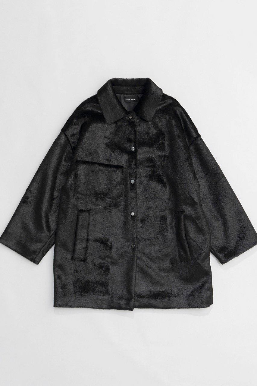 【メゾンスペシャル/MAISON SPECIAL】のFaux Fur Bal Collar Coat/フェイクファーステンカラーコート 人気、トレンドファッション・服の通販 founy(ファニー) 　ファッション　Fashion　レディースファッション　Fashion for Women　アウター　Coat / Outerwear Collection　コート・ロングコート・ピーコート　Long Coats, Peacoats & More　オケージョン　Occasion Wear　スラックス　Slacks, Dress Pants　タイツ　Tights, Legwear　ダウン　Down, Puffer　チュニック　Tunic, Long Top　フェイクファー　Faux Fur, Imitation Fur　フェミニン　Feminine, Girly　ブルゾン　Blouson, Bomber Jacket　ポケット　Pocket, Pocket Detail　ミドル　Middle Length, Mid Height　ロング　Long, Long-Length　おすすめ　Recommended / Our Picks　 other-1|ID: prp329100004158469 ipo3291000000032940787