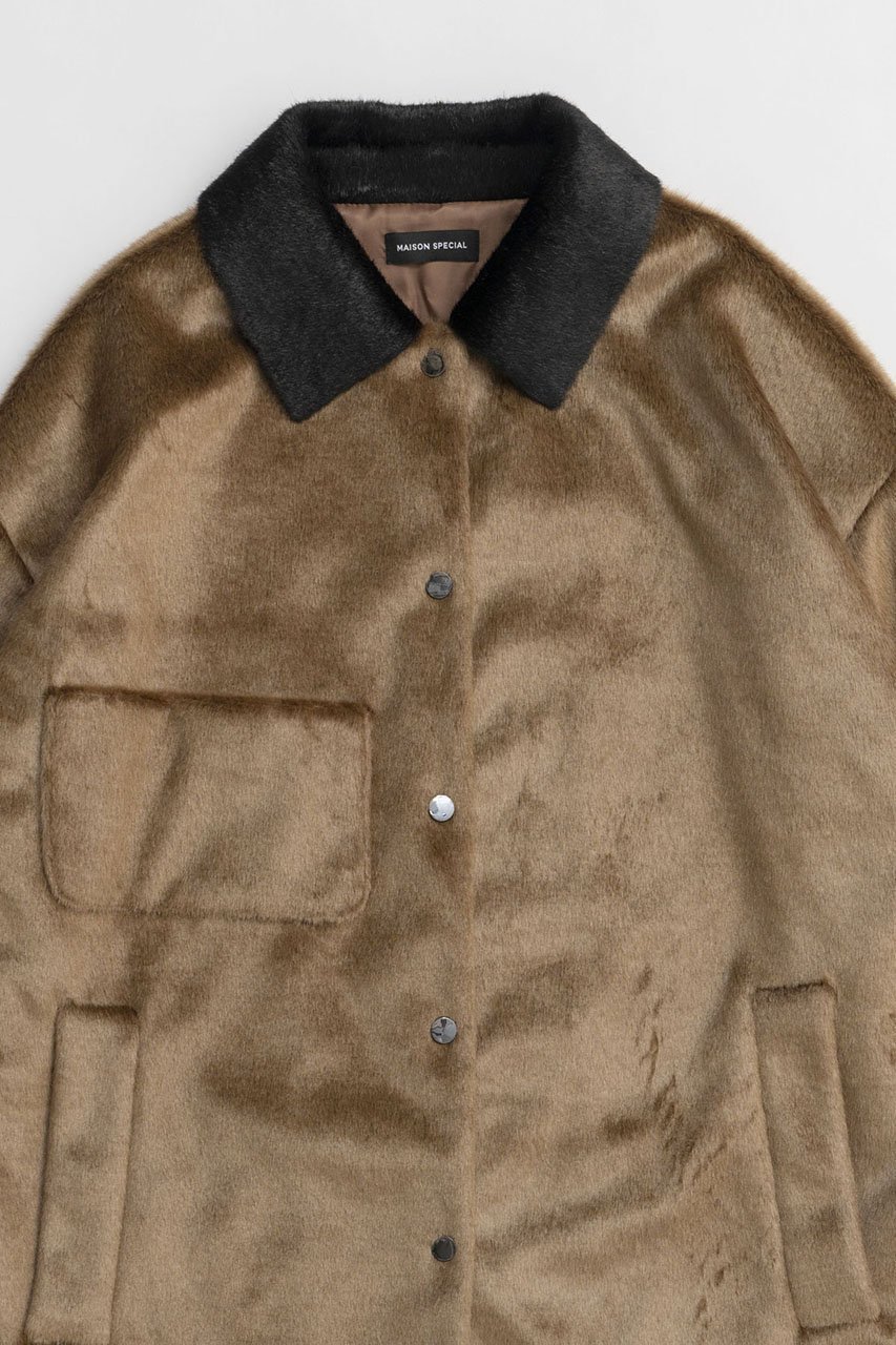 【メゾンスペシャル/MAISON SPECIAL】のFaux Fur Bal Collar Coat/フェイクファーステンカラーコート 人気、トレンドファッション・服の通販 founy(ファニー) 　ファッション　Fashion　レディースファッション　Fashion for Women　アウター　Coat / Outerwear Collection　コート・ロングコート・ピーコート　Long Coats, Peacoats & More　オケージョン　Occasion Wear　スラックス　Slacks, Dress Pants　タイツ　Tights, Legwear　ダウン　Down, Puffer　チュニック　Tunic, Long Top　フェイクファー　Faux Fur, Imitation Fur　フェイクレザー　Faux Leather, PU Leather　フェミニン　Feminine, Girly　ブルゾン　Blouson, Bomber Jacket　ポケット　Pocket, Pocket Detail　ミドル　Middle Length, Mid Height　ロング　Long, Long-Length　おすすめ　Recommended / Our Picks　other-2|ID: prp329100004158469 ipo3291000000036087945