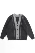 【メゾンスペシャル/MAISON SPECIAL】のDouble Color Layered Knit Cardigan/ダブルカラーレイヤードニットカーディガン C.GRY(チャコールグレー)|ID:prp329100004158507