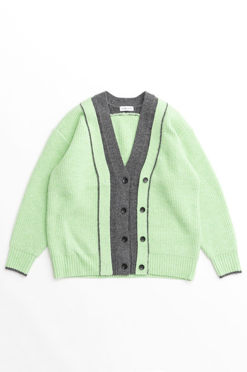 【メゾンスペシャル/MAISON SPECIAL】のDouble Color Layered Knit Cardigan/ダブルカラーレイヤードニットカーディガン インテリア・キッズ・メンズ・レディースファッション・服の通販 founy(ファニー) 　ファッション　Fashion　レディースファッション　WOMEN　トップス・カットソー　Tops/Tshirt　ニット　Knit Tops　カーディガン　Cardigans　おすすめ　Recommend　カーディガン　Cardigan　ドッキング　Docking　NEW・新作・新着・新入荷　New Arrivals　GRN(グリーン)|ID: prp329100004158507 ipo3291000000028684664