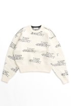 【メゾンスペシャル/MAISON SPECIAL】のBRIGHT Logo Knit Tops/ブライトロゴニット WHT(ホワイト)|ID: prp329100004158508 ipo3291000000035067177