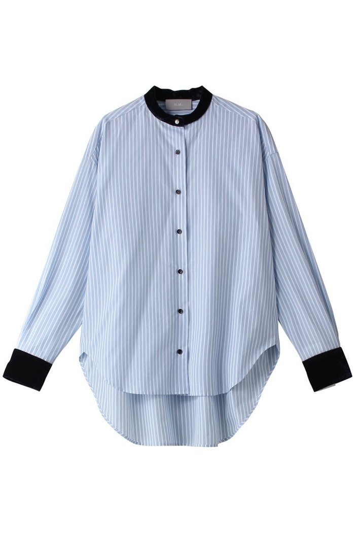 【ヒューエルミュージアム/hueLe Museum】の【hLM】ベルベットコンビブラウス インテリア・キッズ・メンズ・レディースファッション・服の通販 founy(ファニー) https://founy.com/ ファッション Fashion レディースファッション Fashion for Women トップス・カットソー Cut & Sew Tops シャツ・ブラウス・オフィスカジュアル Elegant Blouses & Button-Ups おすすめ Recommended / Our Picks クラシック Classic, Timeless Style スタンド Stand Collar, Upright Stand スラックス Slacks, Dress Pants スリーブ Sleeve, Long Sleeve / Short Sleeve タイトスカート Pencil Skirt, Tight Skirt デニム Denim, Jeans Material パール Pearl, Pearl Accent ベルベット Velvet, Velvety ロング Long, Long-Length エレガント 上品 Elegant |ID: prp329100004158518 ipo3291000000035958758