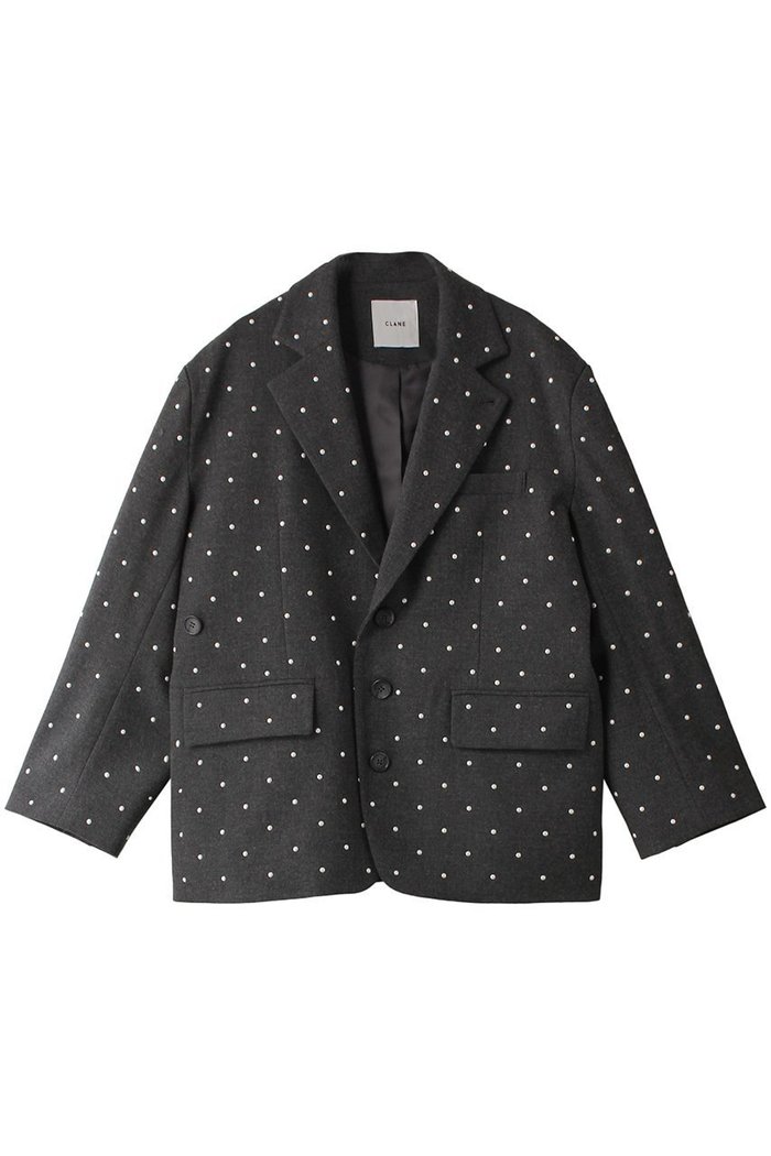 【クラネ/CLANE】のPEARL DOT JACKET ジャケット インテリア・キッズ・メンズ・レディースファッション・服の通販 founy(ファニー) https://founy.com/ ファッション Fashion レディースファッション WOMEN アウター Coat Outerwear ジャケット Jackets ジャケット Jacket パール Pearl ファブリック Fabric フェミニン Feminine フォルム Form マニッシュ Mannish エレガント 上品 Elegant NEW・新作・新着・新入荷 New Arrivals |ID: prp329100004159636 ipo3291000000028702139