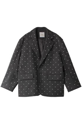 【クラネ/CLANE】 PEARL DOT JACKET ジャケット人気、トレンドファッション・服の通販 founy(ファニー) ファッション Fashion レディースファッション WOMEN アウター Coat Outerwear ジャケット Jackets ジャケット Jacket パール Pearl ファブリック Fabric フェミニン Feminine フォルム Form マニッシュ Mannish エレガント 上品 Elegant NEW・新作・新着・新入荷 New Arrivals |ID:prp329100004159636