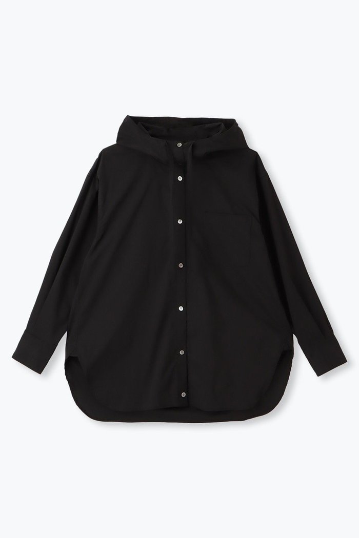 【レリル/lelill】のフーディーシャツ インテリア・キッズ・メンズ・レディースファッション・服の通販 founy(ファニー) https://founy.com/ ファッション Fashion レディースファッション Fashion for Women トップス・カットソー Cut & Sew Tops シャツ・ブラウス・オフィスカジュアル Elegant Blouses & Button-Ups スリーブ Sleeve, Long Sleeve / Short Sleeve ブロード Broadcloth, Fine Cotton ロング Long, Long-Length 羽織 Haori, Light Jacket |ID: prp329100004159647 ipo3291000000032847633