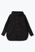 【レリル/lelill】のフーディーシャツ 人気、トレンドファッション・服の通販 founy(ファニー) ファッション Fashion レディースファッション Fashion for Women トップス・カットソー Cut & Sew Tops シャツ・ブラウス・オフィスカジュアル Elegant Blouses & Button-Ups スリーブ Sleeve, Long Sleeve / Short Sleeve ブロード Broadcloth, Fine Cotton ロング Long, Long-Length 羽織 Haori, Light Jacket thumbnail ブラック|ID: prp329100004159647 ipo3291000000036071043