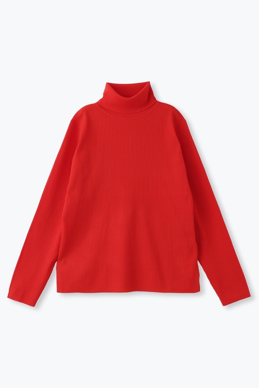 【レリル/lelill】のハイテクリブタートル インテリア・キッズ・メンズ・レディースファッション・服の通販 founy(ファニー) 　ファッション　Fashion　レディースファッション　Fashion for Women　トップス・カットソー　Cut & Sew Tops　ニット　Knit Tops & Sweaters　カジュアルプルオーバー・ニットトップス　Pullovers & Knit Tops / Casual Pullovers　タートル　Turtleneck, Turtle Collar　人気　Popular, Best Seller　レッド|ID: prp329100004159650 ipo3291000000032950915