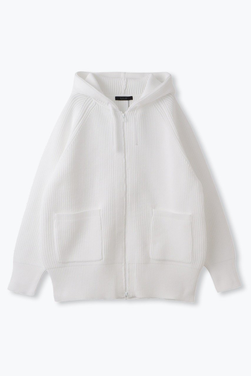 【レリル/lelill】のハイテク畦フーディー インテリア・キッズ・メンズ・レディースファッション・服の通販 founy(ファニー) 　ファッション　Fashion　レディースファッション　Fashion for Women　アウター　Coat / Outerwear Collection　コート・ロングコート・ピーコート　Long Coats, Peacoats & More　アンサンブル　Ensemble Set　ショート　Short, Short Length　リブニット　Rib Knit, Ribbed Knit　定番　Standard, Basic Item　畦　Ribbed Knit　オフホワイト|ID: prp329100004159651 ipo3291000000032922887