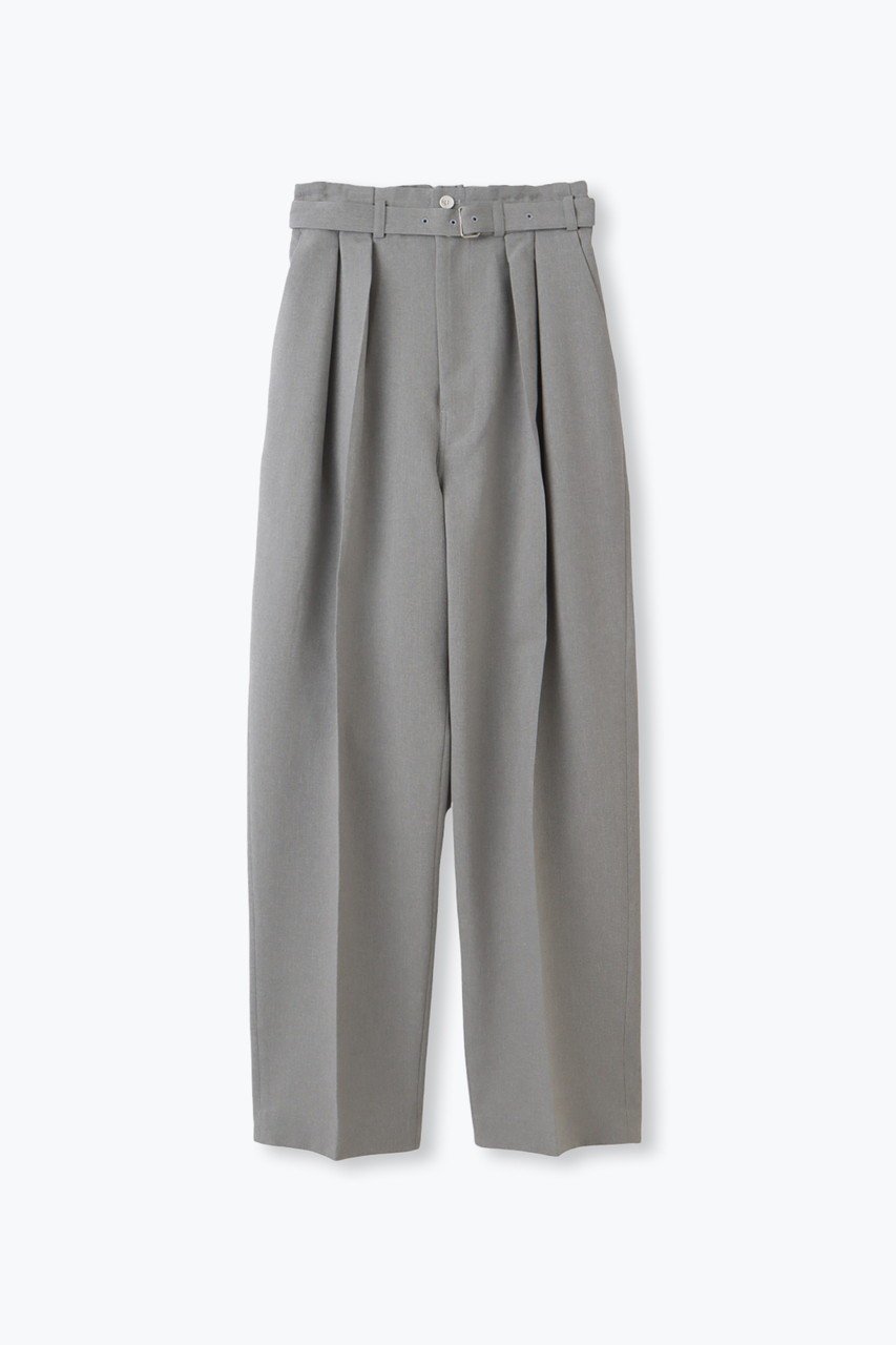 【レリル/lelill】のトロピカルベルテッドパンツ インテリア・キッズ・メンズ・レディースファッション・服の通販 founy(ファニー) 　ファッション　Fashion　レディースファッション　Fashion for Women　パンツ　Pants & Trousers　定番　Standard, Basic Item　グレー|ID: prp329100004159652 ipo3291000000032807996