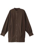 【リムアーク/RIM.ARK】のOversized cocoon SH/シャツ 人気、トレンドファッション・服の通販 founy(ファニー) ファッション Fashion レディースファッション Fashion for Women トップス・カットソー Cut & Sew Tops シャツ・ブラウス・オフィスカジュアル Elegant Blouses & Button-Ups おすすめ Recommended / Our Picks シャーリング Shirring, Ruched スリーブ Sleeve, Long Sleeve / Short Sleeve タイプライター Typewriter Fabric, Crisp Cotton チュニック Tunic, Long Top リラックス Relax, Relaxed Fit ロング Long, Long-Length thumbnail ブラウン|ID: prp329100004159709 ipo3291000000032791843