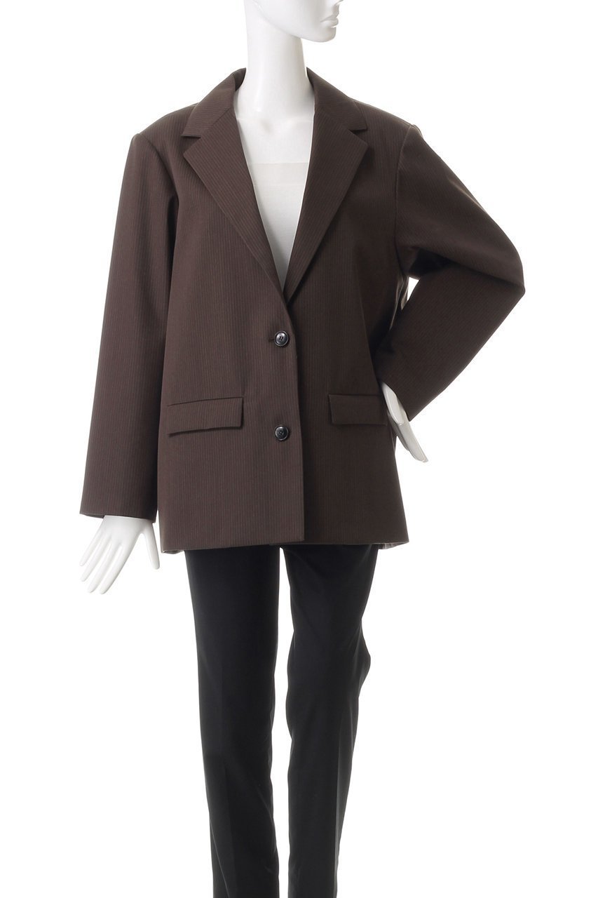 【リムアーク/RIM.ARK】のGabardine stripe JK/ジャケット 人気、トレンドファッション・服の通販 founy(ファニー) 　ファッション　Fashion　レディースファッション　Fashion for Women　アウター　Coat / Outerwear Collection　レディースジャケット・軽アウター　Jackets　クール　Cool, Chic　ジャケット　Jacket, Outerwear　セットアップ　Set-Up, Coordinated Outfit　ボックス　Boxy, Box Shape　マニッシュ　Mannish, Boyish　other-2|ID: prp329100004159710 ipo3291000000032925776