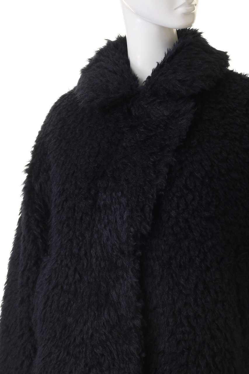 【スリー ドッツ/three dots】のエコペルファーショートコート 人気、トレンドファッション・服の通販 founy(ファニー) 　ファッション　Fashion　レディースファッション　Fashion for Women　アウター　Coat / Outerwear Collection　コート・ロングコート・ピーコート　Long Coats, Peacoats & More　ショート　Short, Short Length　シンプル　Simple, Minimal　テーラード　Tailored, Tailored Fit　フェイクファー　Faux Fur, Imitation Fur　モコモコ　Fuzzy, Fluffy　ラグジュアリー　Luxury, Elegant　other-5|ID: prp329100004159720 ipo3291000000036562112