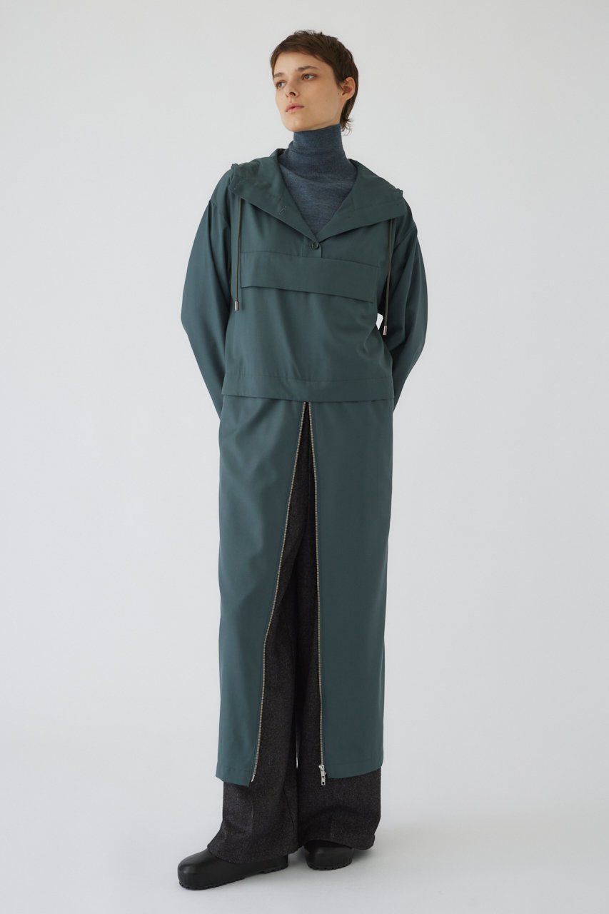 【リムアーク/RIM.ARK】のAnorak OP/ワンピース インテリア・キッズ・メンズ・レディースファッション・服の通販 founy(ファニー) 　ファッション　Fashion　レディースファッション　WOMEN　ワンピース　Dress　チュニック　Tunic　ジップ　Zip　スリット　Slit　チュニック　Tunic　ツイル　Twill　ロング　Long　ダークブルー|ID: prp329100004159723 ipo3291000000032377168