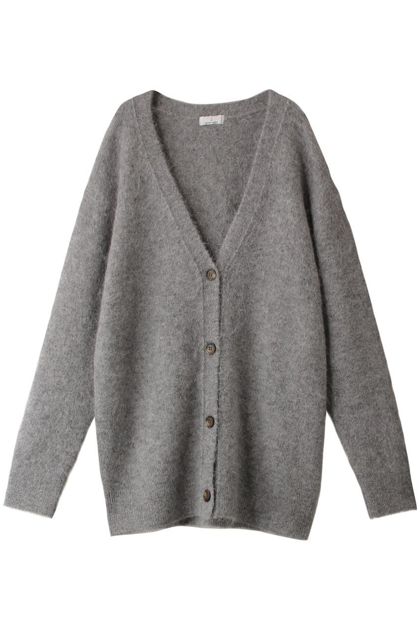 【ジェイドット/j.】のアルパカミックスカーディガン インテリア・キッズ・メンズ・レディースファッション・服の通販 founy(ファニー) 　ファッション　Fashion　レディースファッション　Fashion for Women　トップス・カットソー　Cut & Sew Tops　ニット　Knit Tops & Sweaters　カーディガン・羽織り　Layered Style Cardigans　カーディガン　Cardigan, Knitwear　ジャケット　Jacket, Outerwear　A/W・秋冬　Autumn/Winter　グレー|ID: prp329100004159727 ipo3291000000032966744