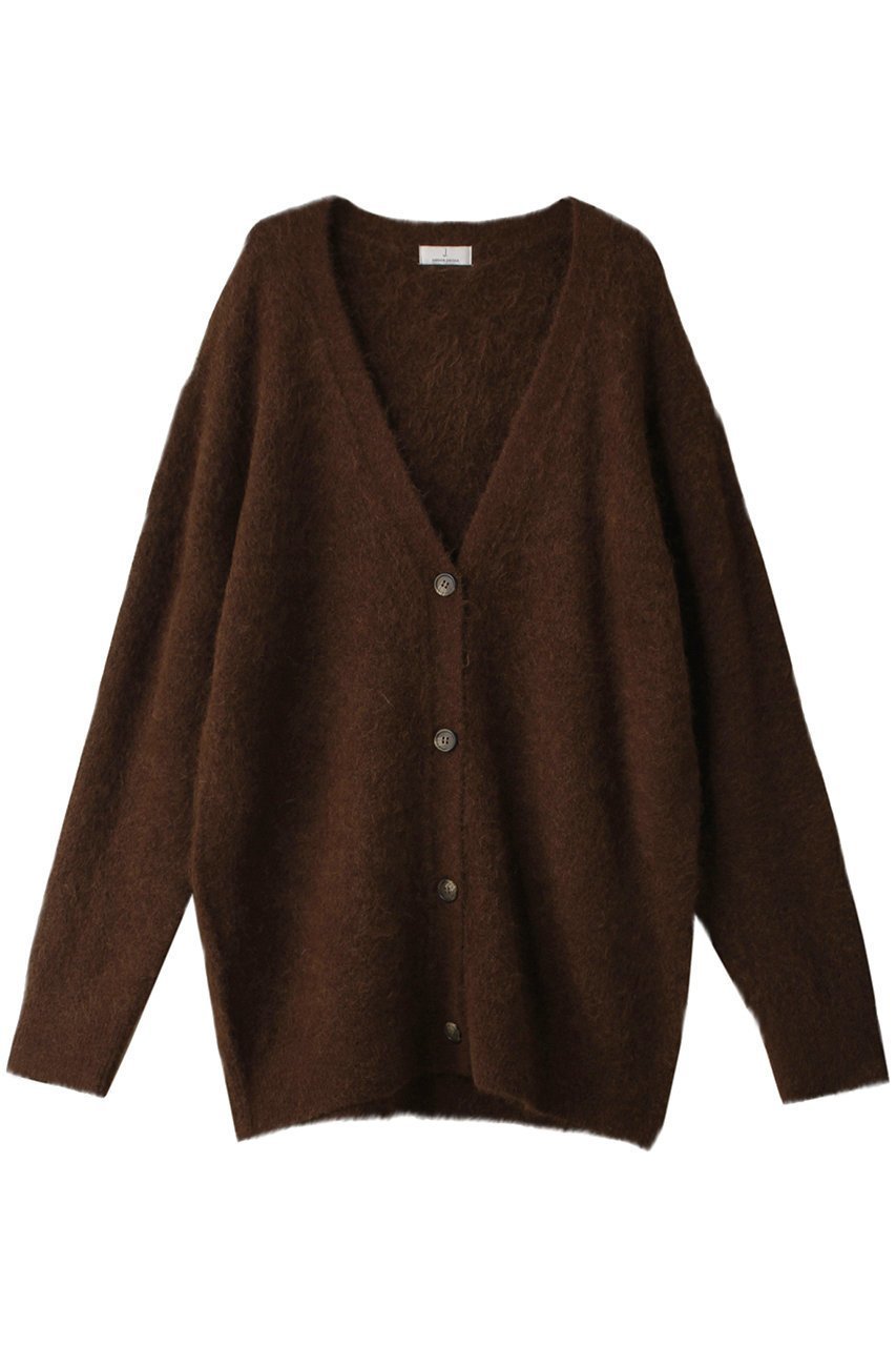 【ジェイドット/j.】のアルパカミックスカーディガン インテリア・キッズ・メンズ・レディースファッション・服の通販 founy(ファニー) 　ファッション　Fashion　レディースファッション　Fashion for Women　トップス・カットソー　Cut & Sew Tops　ニット　Knit Tops & Sweaters　カーディガン・羽織り　Layered Style Cardigans　カーディガン　Cardigan, Knitwear　ジャケット　Jacket, Outerwear　A/W・秋冬　Autumn/Winter　ブラウン|ID: prp329100004159727 ipo3291000000032966748