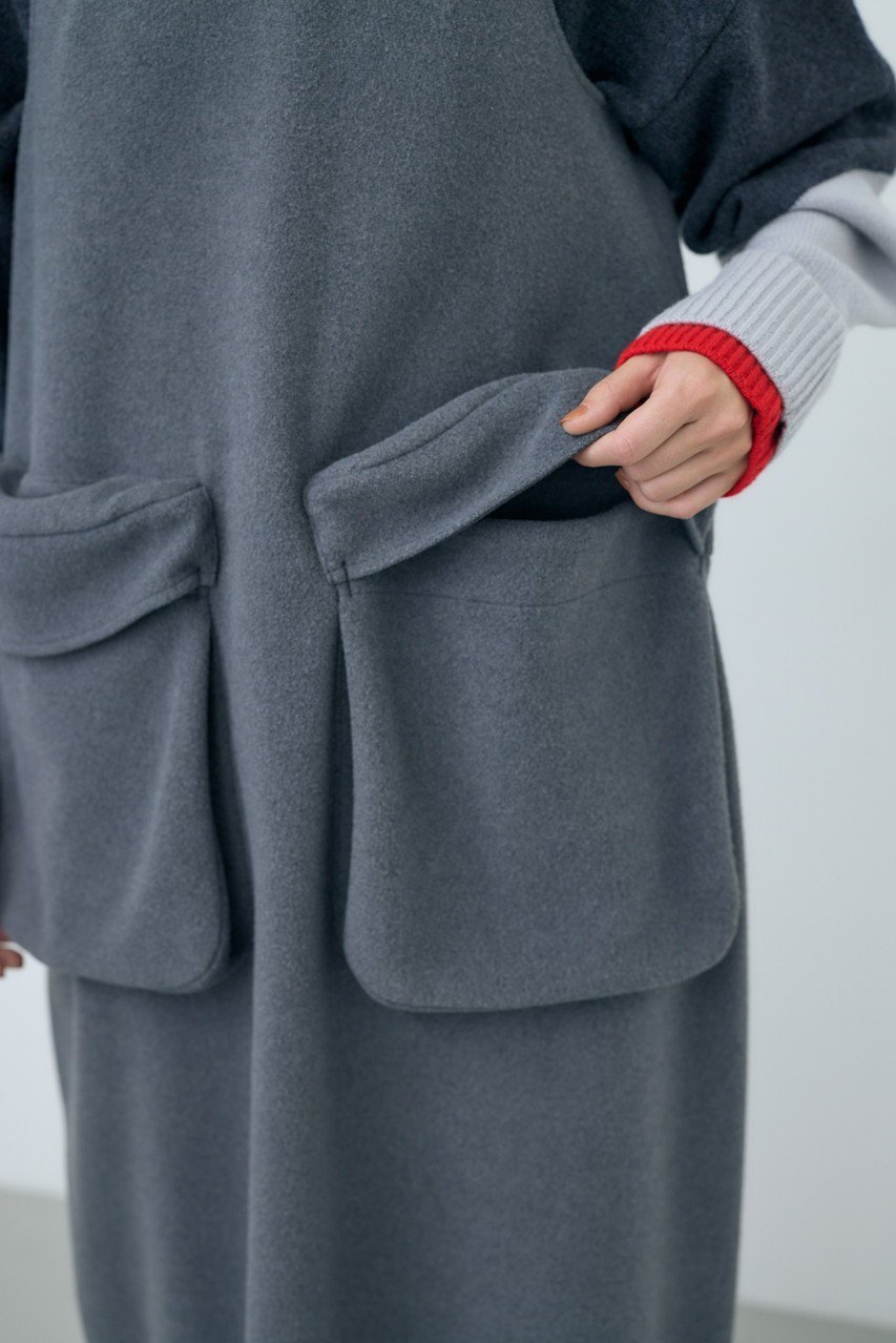 【ナゴンスタンス/nagonstans】のマイクロシープ T/T DRS/ドレス・ワンピース 人気、トレンドファッション・服の通販 founy(ファニー) 　ファッション　Fashion　レディースファッション　Fashion for Women　ワンピース　Dresses　フォーマル・パーティードレス・結婚式用ドレス　Elegant & Casual Dresses　チュニック　Tunic Tops & Dresses　おすすめ　Recommended / Our Picks　チュニック　Tunic, Long Top　ドレス　Dress, One-Piece　ポケット　Pocket, Pocket Detail　ロング　Long, Long-Length　other-8|ID: prp329100004160928 ipo3291000000032890645
