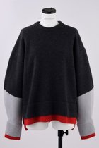 【ナゴンスタンス/nagonstans】の【10/16 12:00販売開始】カフスレイヤード Knit P.O/プルオーバー Stone|ID:prp329100004160953