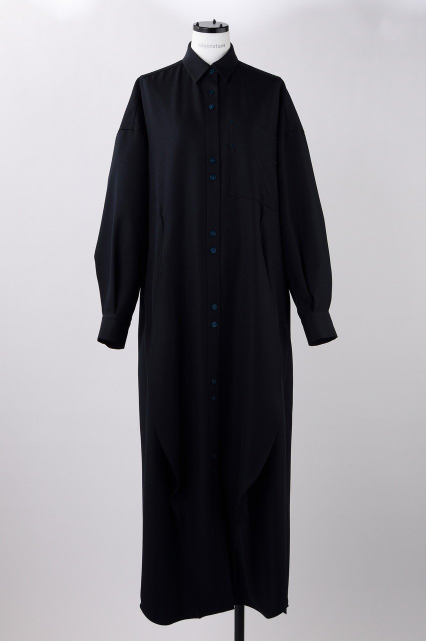 【ナゴンスタンス/nagonstans】のパウダーツイル eggドレープDRS/ドレス・ワンピース 人気、トレンドファッション・服の通販 founy(ファニー) 　ファッション　Fashion　レディースファッション　Fashion for Women　ワンピース　Dresses　フォーマル・パーティードレス・結婚式用ドレス　Elegant & Casual Dresses　チュニック　Tunic Tops & Dresses　おすすめ　Recommended / Our Picks　チュニック　Tunic, Long Top　ドレス　Dress, One-Piece　ドレープ　Drape, Draping Fabric　フォルム　Silhouette, Form　ベスト　Vest, Waistcoat　ロング　Long, Long-Length　 other-1|ID: prp329100004160958 ipo3291000000032890577