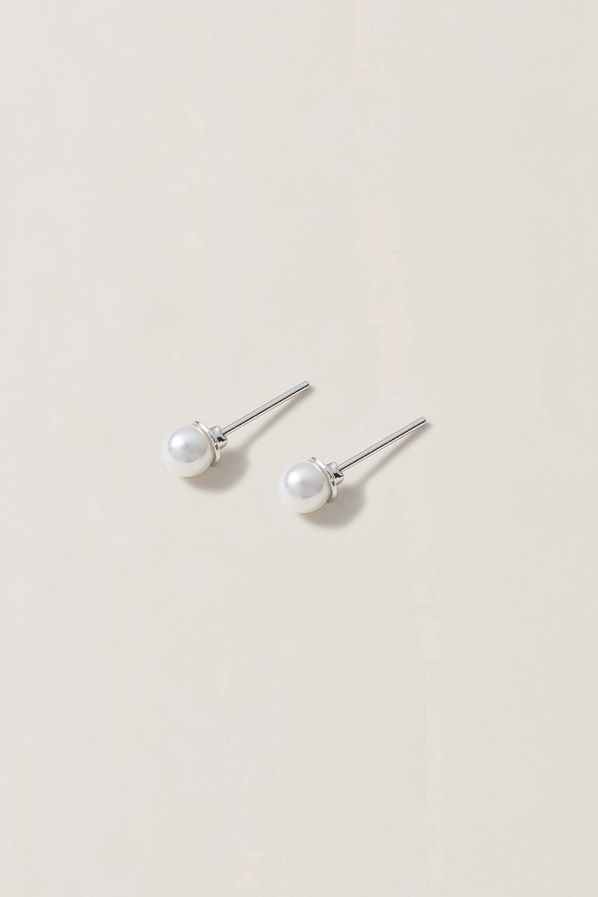【サラース/SARARTH】のFAKE PEARL LIGHT ピアス Ⅰ インテリア・キッズ・メンズ・レディースファッション・服の通販 founy(ファニー) 　ファッション　Fashion　レディースファッション　Fashion for Women　ジュエリー　Jewelry　ファッションリング　Fashion Rings　イヤリング・フープ・ドロップタイプ　Hoop, Drop & Clip Earrings　イヤリング　Earrings　パール　Pearl, Pearl Accent　エレガント 上品　Elegant　シルバー|ID: prp329100004161018 ipo3291000000036189820