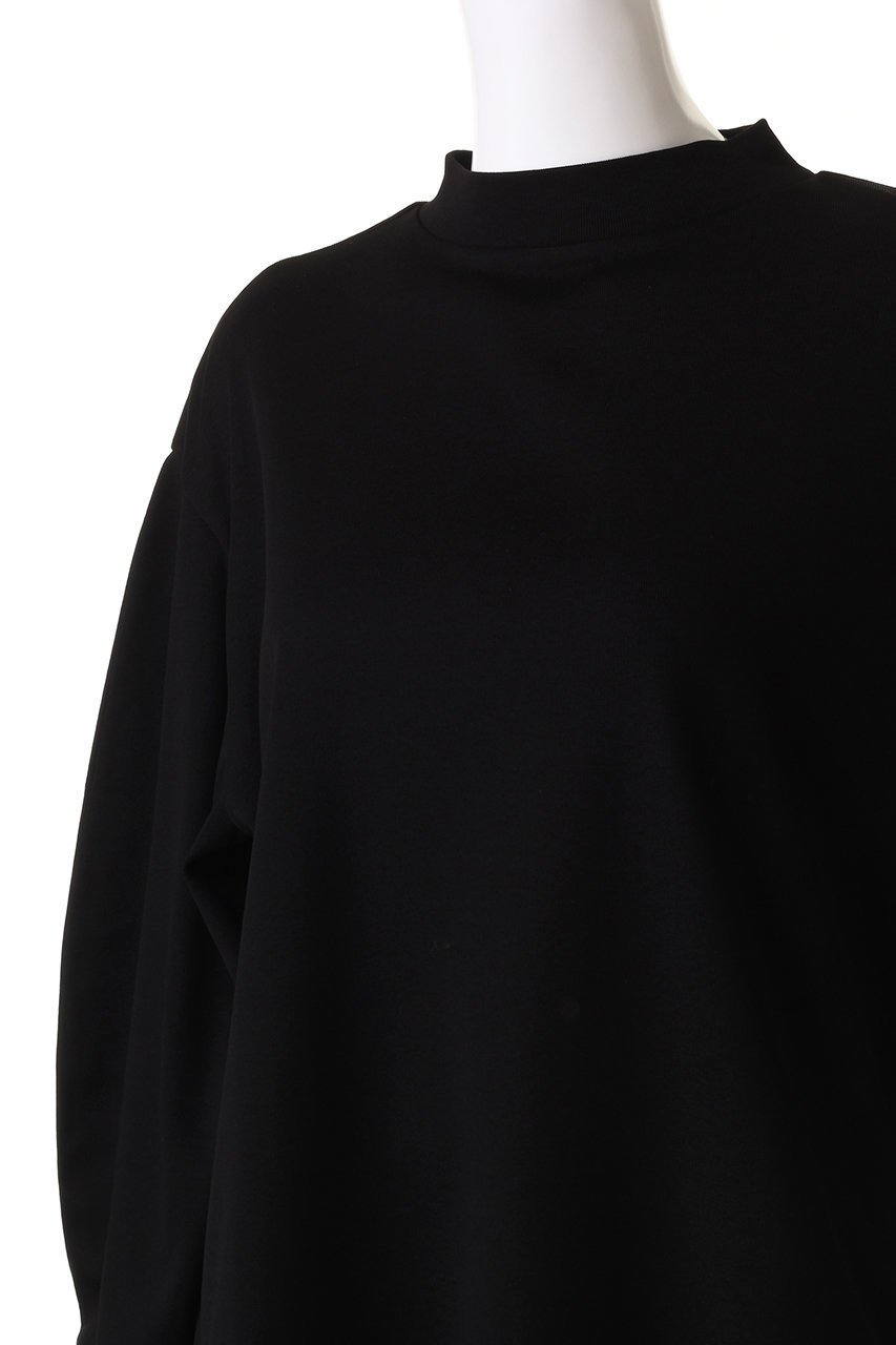 【スリー ドッツ/three dots】のシルキーコットンニットカーヴドスリーブ 人気、トレンドファッション・服の通販 founy(ファニー) 　ファッション　Fashion　レディースファッション　Fashion for Women　トップス・カットソー　Cut & Sew Tops　ニット　Knit Tops & Sweaters　シャツ・ブラウス・オフィスカジュアル　Elegant Blouses & Button-Ups　ロングTシャツ・Tシャツ　Longline T-Shirts & Tees　カットソー・ベーシックTシャツ　Cut-and-Sewn Tops / Stretch Tees & Basics　シンプル　Simple, Minimal　スリーブ　Sleeve, Long Sleeve / Short Sleeve　モックネック　Mock Neck, Short Turtleneck　ロング　Long, Long-Length　other-5|ID: prp329100004161034 ipo3291000000032896332