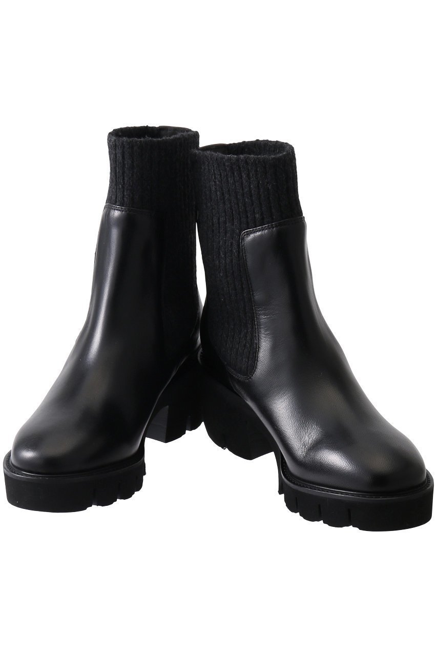 【ルカグロッシ/LucaGrossi】の【ELLE SHOP別注】厚底サイドニットショートブーツ 人気、トレンドファッション・服の通販 founy(ファニー) ファッション Fashion レディースファッション Fashion for Women ショート Short, Short Length バランス Balance, Style Balance 別注 Limited Edition, Custom Order 厚底 Platform Shoes other-5|ID: prp329100004161041 ipo3291000000032877712