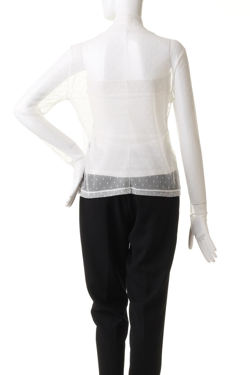 【ルームエイト/Room no.8】のドット メッシュ サムホール トップス 人気、トレンドファッション・服の通販 founy(ファニー) ファッション Fashion レディースファッション Fashion for Women トップス・カットソー Cut & Sew Tops シャツ・ブラウス・オフィスカジュアル Elegant Blouses & Button-Ups インナー Innerwear キャミワンピース Cami Dress, Slip Dress シアー Sheer, See-Through スウェット / スエット Sweatshirt, Sweatwear スリーブ Sleeve, Long Sleeve / Short Sleeve トレンド Trend, Trending Now ドット Polka Dot, Dot Pattern ハイネック High Neck, Mock Neck フェミニン Feminine, Girly メッシュ Mesh, Net Fabric ロング Long, Long-Length other-4|ID: prp329100004161044 ipo3291000000032890200