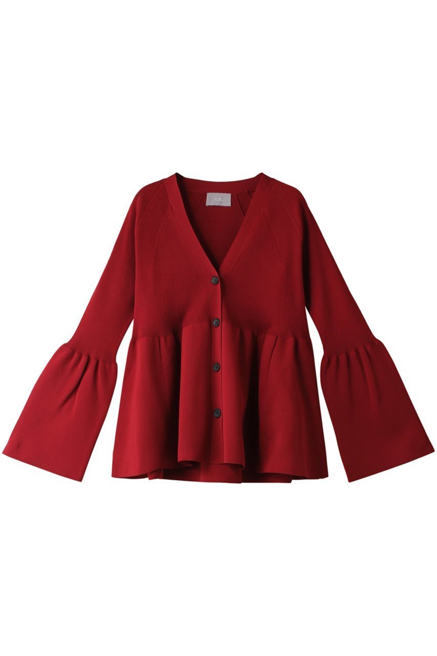 【ヒューエルミュージアム/hueLe Museum】の【hLM】スポンディッシュニット インテリア・キッズ・メンズ・レディースファッション・服の通販 founy(ファニー) 　ファッション　Fashion　レディースファッション　Fashion for Women　トップス・カットソー　Cut & Sew Tops　ニット　Knit Tops & Sweaters　カジュアルプルオーバー・ニットトップス　Pullovers & Knit Tops / Casual Pullovers　エレガント 上品　Elegant　デニム　Denim, Jeans Material　ペプラム　Peplum, Flared Hem　ボトム　Bottoms, Lower Wear　レッド|ID: prp329100004161054 ipo3291000000035962815