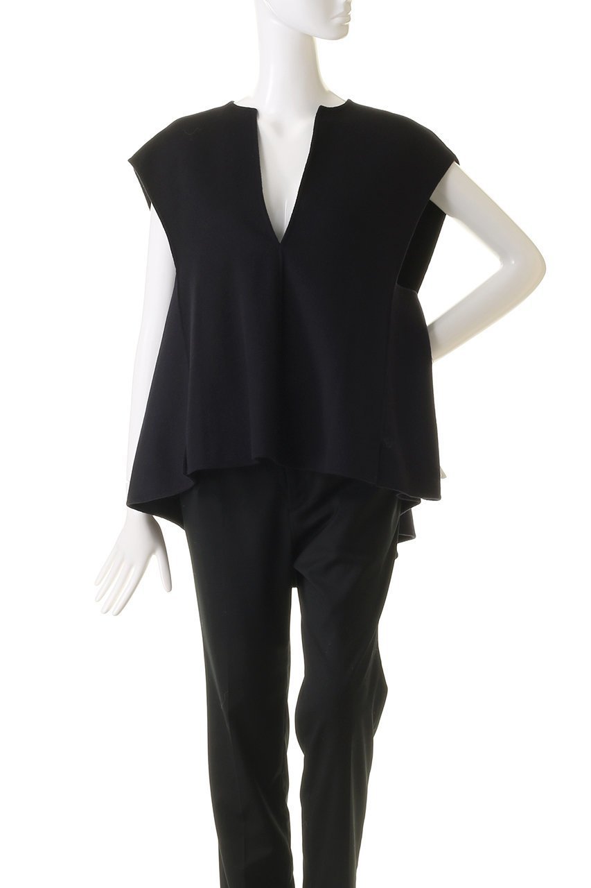 【ヒューエルミュージアム/hueLe Museum】の【STUMBLY】New Backペプラムブラウス 人気、トレンドファッション・服の通販 founy(ファニー) 　ファッション　Fashion　レディースファッション　Fashion for Women　トップス・カットソー　Cut & Sew Tops　キャミソール&ノースリーブ　Camisoles & Sleeveless Tops　シャツ・ブラウス・オフィスカジュアル　Elegant Blouses & Button-Ups　なめらか　Smooth, Silky Texture　ノースリーブ　Sleeveless, No-Sleeve　ファブリック　Fabric, Textile　フロント　Front, Front Design　ペプラム　Peplum, Flared Hem　エレガント 上品　Elegant　切替　Switching, Contrast Panel　other-2|ID: prp329100004161061 ipo3291000000035488470