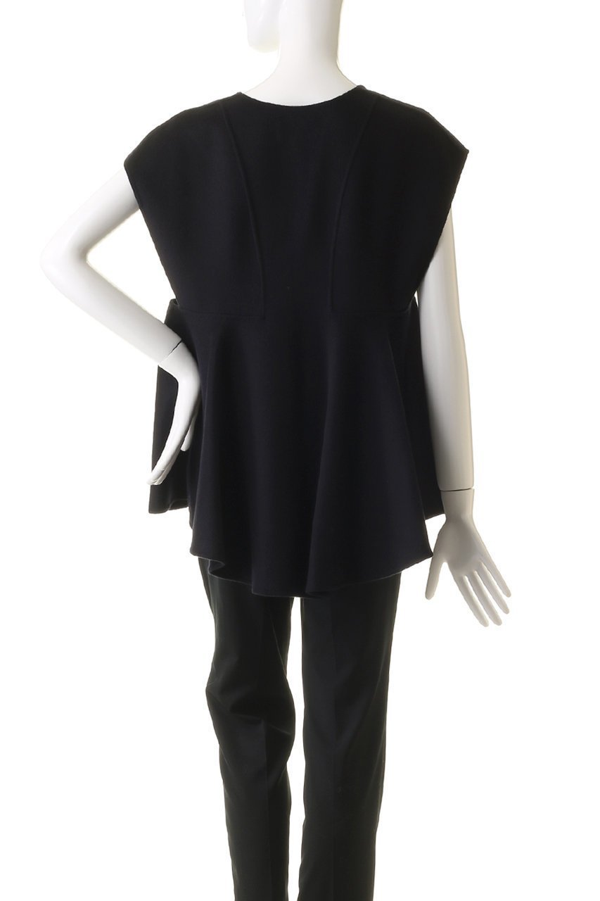 【ヒューエルミュージアム/hueLe Museum】の【STUMBLY】New Backペプラムブラウス 人気、トレンドファッション・服の通販 founy(ファニー) 　ファッション　Fashion　レディースファッション　Fashion for Women　トップス・カットソー　Cut & Sew Tops　キャミソール&ノースリーブ　Camisoles & Sleeveless Tops　シャツ・ブラウス・オフィスカジュアル　Elegant Blouses & Button-Ups　なめらか　Smooth, Silky Texture　ノースリーブ　Sleeveless, No-Sleeve　ファブリック　Fabric, Textile　フロント　Front, Front Design　ペプラム　Peplum, Flared Hem　エレガント 上品　Elegant　切替　Switching, Contrast Panel　other-4|ID: prp329100004161061 ipo3291000000035488472