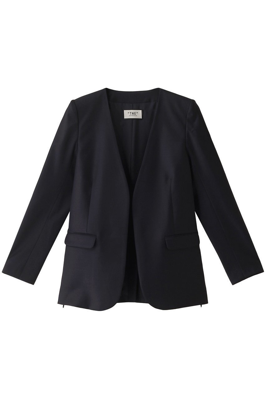 【サードマガジン/THIRD MAGAZINE】の#1 JACKET ワン ジャケット インテリア・キッズ・メンズ・レディースファッション・服の通販 founy(ファニー) ファッション Fashion レディースファッション Fashion for Women アウター Coat / Outerwear Collection レディースジャケット・軽アウター Jackets オケージョン Occasion Wear シルク Silk, 100% Silk ジャケット Jacket, Outerwear スリット Slit, Slit Detail ネイビー|ID: prp329100004161102 ipo3291000000032951523