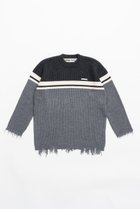 【プランク プロジェクト/PRANK PROJECT】のボーダーオーバーニット / Border Over Knit 人気、トレンドファッション・服の通販 founy(ファニー) ファッション Fashion レディースファッション WOMEN トップス・カットソー Tops/Tshirt ニット Knit Tops プルオーバー Pullover コンビ Combination NEW・新作・新着・新入荷 New Arrivals thumbnail GRY(グレー)|ID: prp329100004161108 ipo3291000000028723356