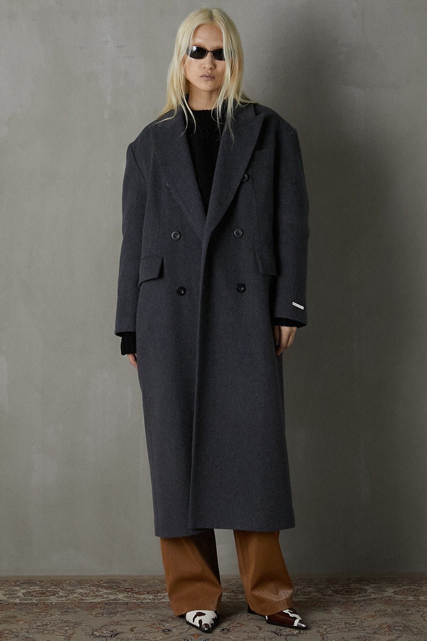 【プランク プロジェクト/PRANK PROJECT】のメランジウールロングダブルコート / Melange Wool Long Double Coat 人気、トレンドファッション・服の通販 founy(ファニー) 　ファッション　Fashion　レディースファッション　Fashion for Women　アウター　Coat / Outerwear Collection　コート・ロングコート・ピーコート　Long Coats, Peacoats & More　マニッシュ　Mannish, Boyish　ロング　Long, Long-Length　other-7|ID: prp329100004161114 ipo3291000000035653816