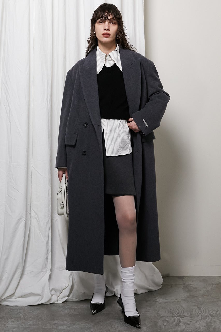【プランク プロジェクト/PRANK PROJECT】のメランジウールロングダブルコート / Melange Wool Long Double Coat 人気、トレンドファッション・服の通販 founy(ファニー) 　ファッション　Fashion　レディースファッション　Fashion for Women　アウター　Coat / Outerwear Collection　コート・ロングコート・ピーコート　Long Coats, Peacoats & More　マニッシュ　Mannish, Boyish　ロング　Long, Long-Length　other-8|ID: prp329100004161114 ipo3291000000035653817