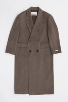 【プランク プロジェクト/PRANK PROJECT】のメランジウールロングダブルコート / Melange Wool Long Double Coat MOC(モカ)|ID: prp329100004161114 ipo3291000000035960311
