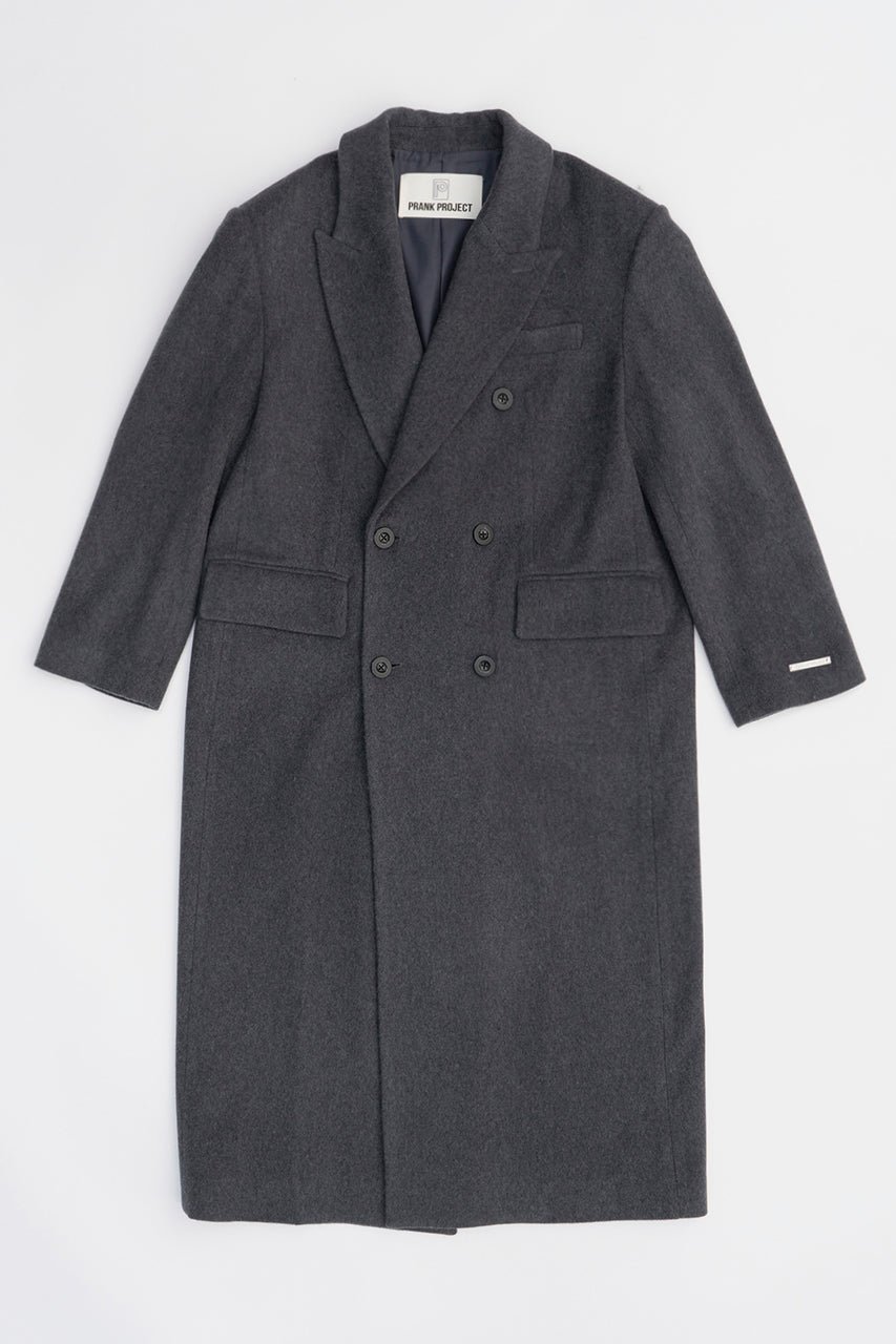 【プランク プロジェクト/PRANK PROJECT】のメランジウールロングダブルコート / Melange Wool Long Double Coat インテリア・キッズ・メンズ・レディースファッション・服の通販 founy(ファニー) 　ファッション　Fashion　レディースファッション　Fashion for Women　アウター　Coat / Outerwear Collection　コート・ロングコート・ピーコート　Long Coats, Peacoats & More　マニッシュ　Mannish, Boyish　ロング　Long, Long-Length　GRY(グレー)|ID: prp329100004161114 ipo3291000000036529651