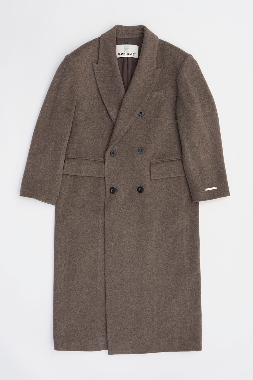 【プランク プロジェクト/PRANK PROJECT】のメランジウールロングダブルコート / Melange Wool Long Double Coat インテリア・キッズ・メンズ・レディースファッション・服の通販 founy(ファニー) 　ファッション　Fashion　レディースファッション　Fashion for Women　アウター　Coat / Outerwear Collection　コート・ロングコート・ピーコート　Long Coats, Peacoats & More　マニッシュ　Mannish, Boyish　ロング　Long, Long-Length　MOC(モカ)|ID: prp329100004161114 ipo3291000000036529652