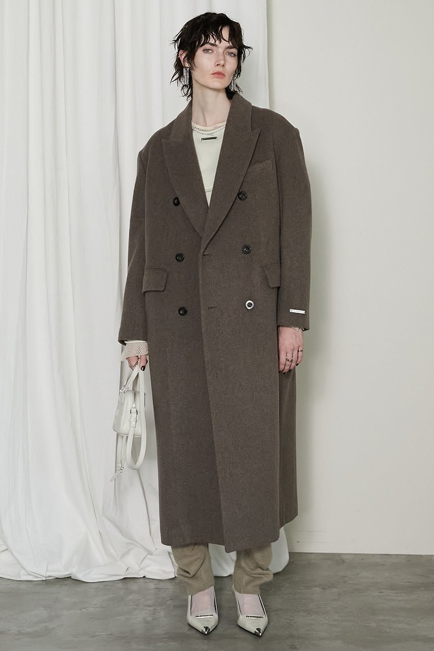 【プランク プロジェクト/PRANK PROJECT】のメランジウールロングダブルコート / Melange Wool Long Double Coat 人気、トレンドファッション・服の通販 founy(ファニー) 　ファッション　Fashion　レディースファッション　Fashion for Women　アウター　Coat / Outerwear Collection　コート・ロングコート・ピーコート　Long Coats, Peacoats & More　マニッシュ　Mannish, Boyish　ロング　Long, Long-Length　other-8|ID: prp329100004161114 ipo3291000000036529659