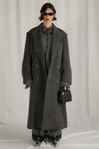 【プランク プロジェクト/PRANK PROJECT】のイタリーシャギーダブルブレストコート / Italian Shaggy Double-Breasted Coat GRY(グレー)|ID: prp329100004161117 ipo3291000000028723385