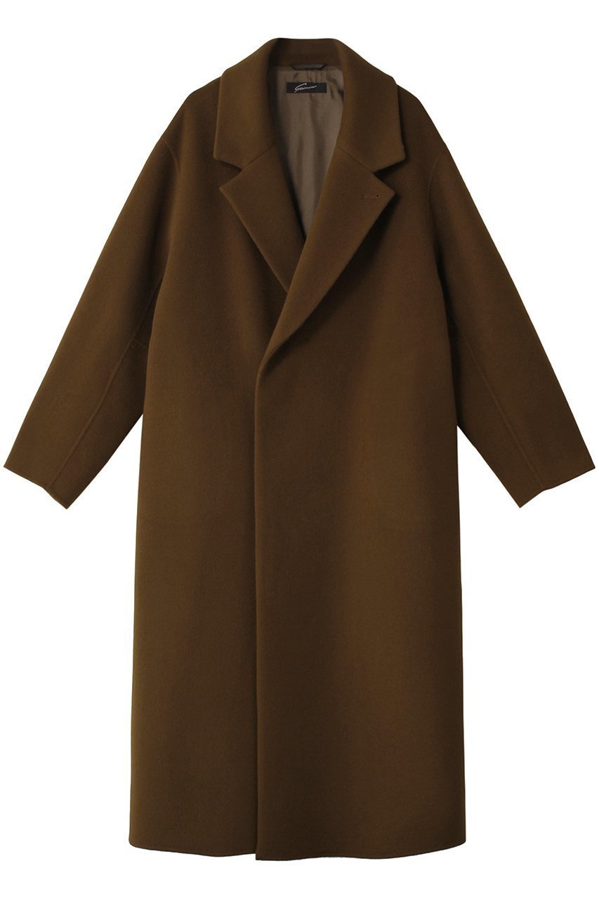 【スタニングルアー/STUNNING LURE】のrテーラーオーバーコート インテリア・キッズ・メンズ・レディースファッション・服の通販 founy(ファニー) 　ファッション　Fashion　レディースファッション　Fashion for Women　アウター　Coat / Outerwear Collection　コート・ロングコート・ピーコート　Long Coats, Peacoats & More　コンパクト　Compact, Small Size　シンプル　Simple, Minimal　ハンド　Hand, Handmade　ロング　Long, Long-Length　カーキ|ID: prp329100004161119 ipo3291000000032943152